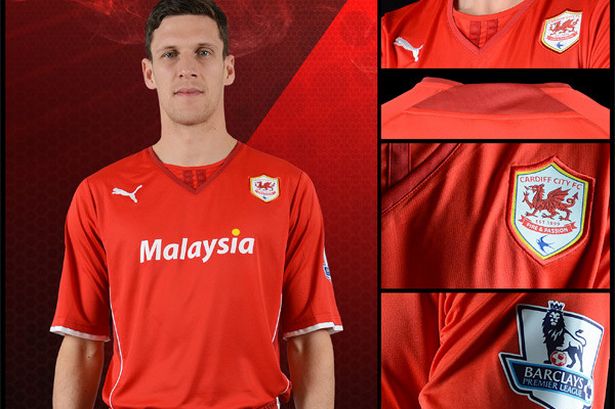 Cardiff city released the new home shirt