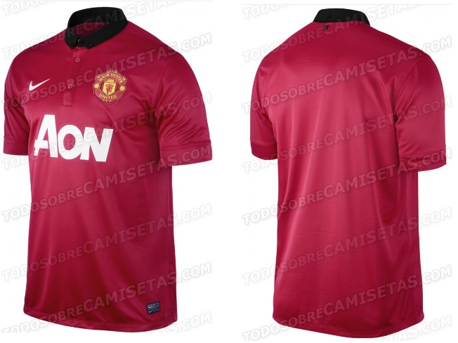 Man utd home shirts 2013-2014