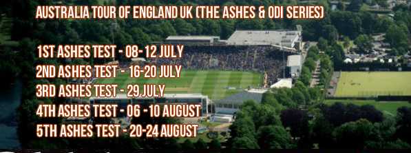 Ashes 2015 Schedule