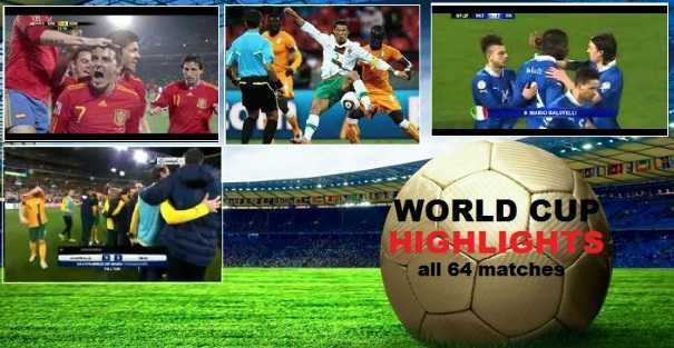 All 64 world cup matches highlights 2014