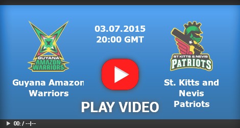 Guyana Amazon Warriors Vs St Kitts Nevis Patriots