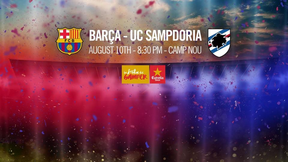 Sampdoria is the Barcelona’s Opponent at Gamper Trophy