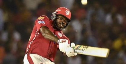 Gayle's century led KXIP to victory