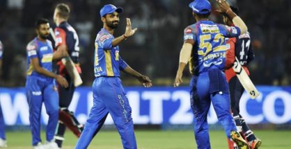 Rajasthan Royals won by 10 runs against Delhi
